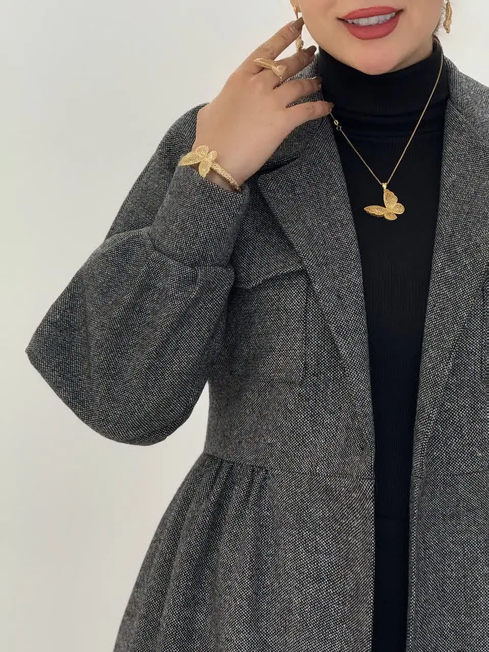 3647-پالتو توییت پرنسا